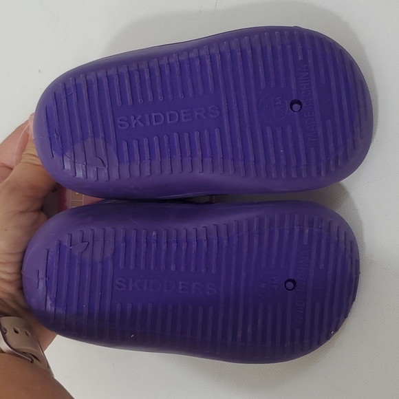 Skidders - Skidproof shoes purple hearts  24 months - Picture 6 of 8